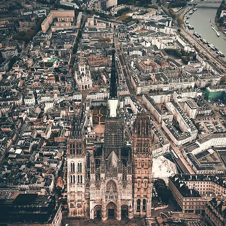 Appartement Grand Free Parking Privé Gratuit Rouen