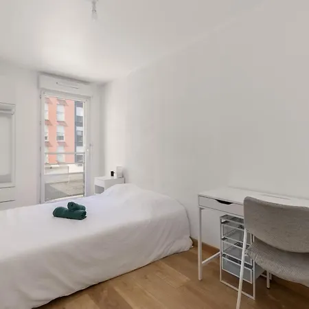 Appartement Grand Free Parking Privé Gratuit Rouen